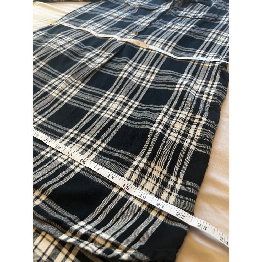MADEWELL Daywalk Plaid Flannel Shirt Dress Size S Long Sleeve Black Autumn Fall - Picture 8 of 11